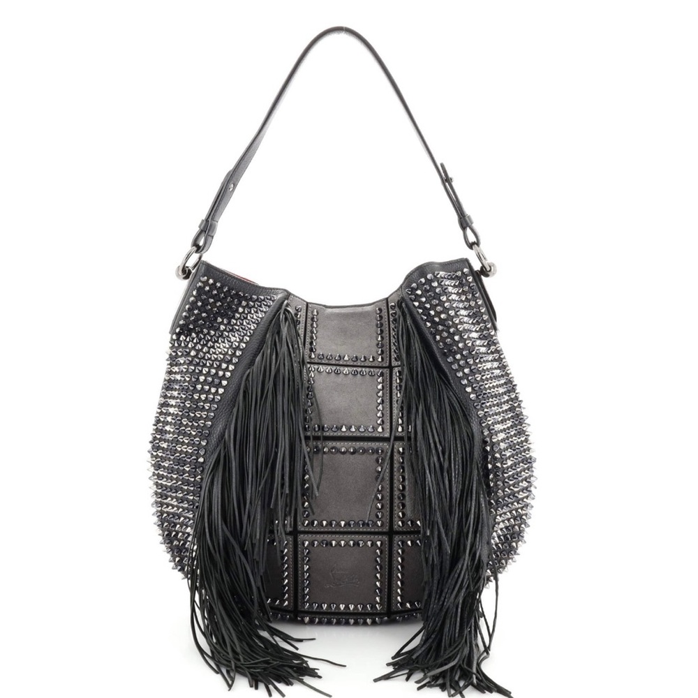 Louboutin Lucky L fringe hobo TRADE